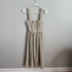 Christy Dawn XS Gingham Checkered Midi Dress Colorful GUC